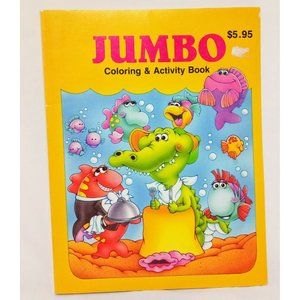 Jumbo Coloring Activity Book 1993 Justen Products